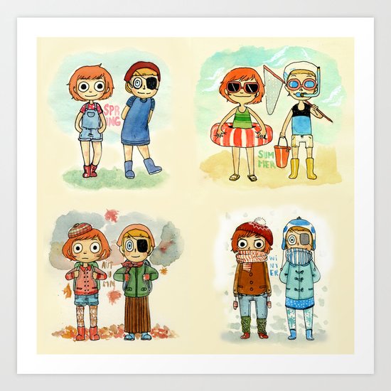 Seasons Art Print