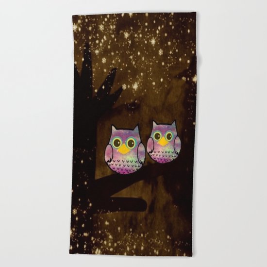 owl-146 Beach Towel