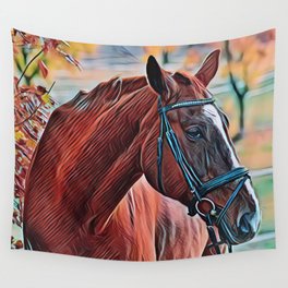 Cute Horse For Horse Lover Wall Tapestry