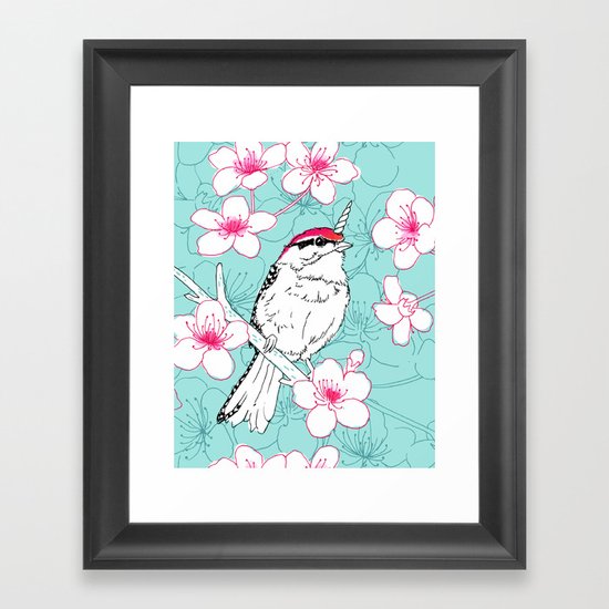 Uni-Chicka-Pecker Framed Art Print