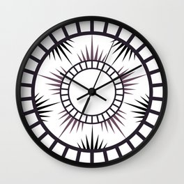 Minimalist Radial mandala Wall Clock