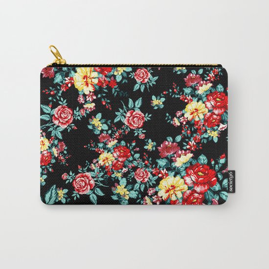Flowers Pattern Carry-All Pouch