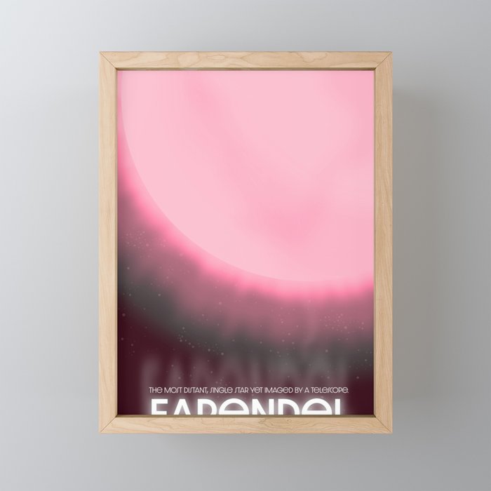 Earendel Space art. Framed Mini Art Print