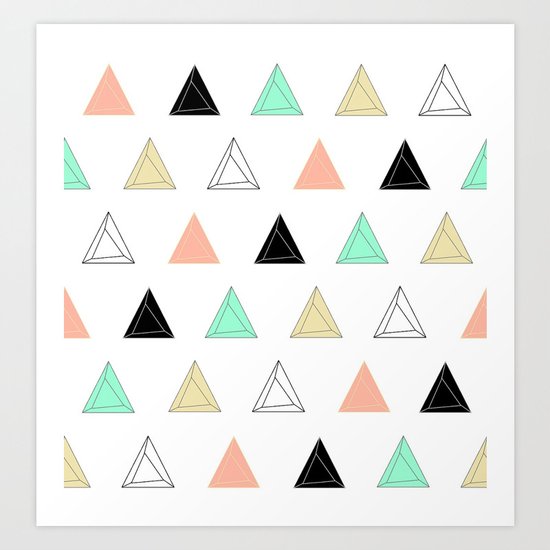 Prism Triangles Art Print