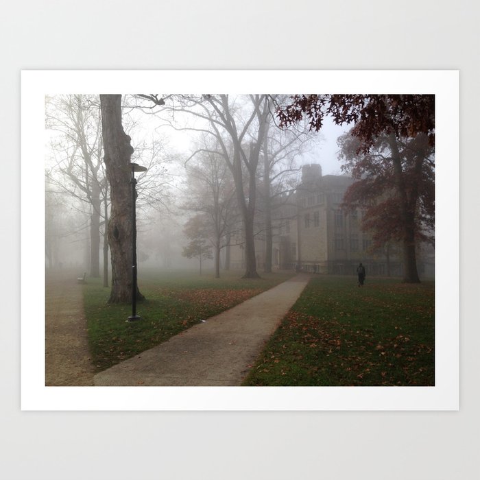 Smather in the fog Art Print