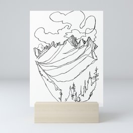 Valhalla Valley :: Single Line Mini Art Print