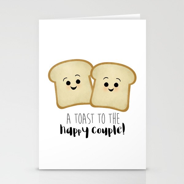 A Toast To The Happy Couple! Stationery Cards