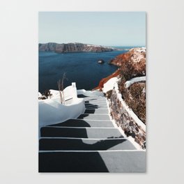 Santorini Steps Canvas Print