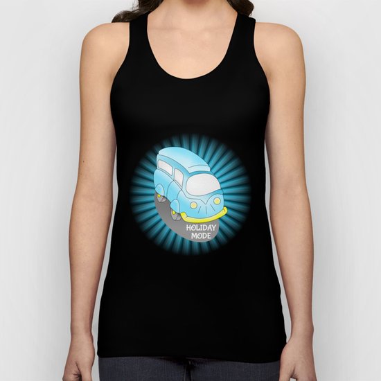 Road Trip Blue Van Unisex Tank Top