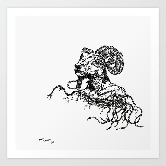 Khnum Art Print