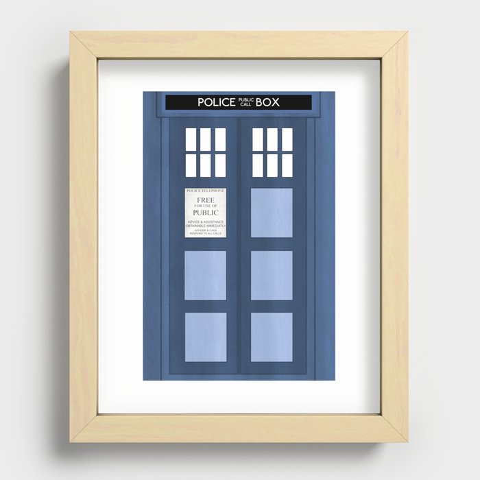 Doctor Who, Tardis Recessed Framed Print