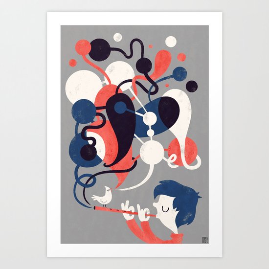 The musicians Art Print