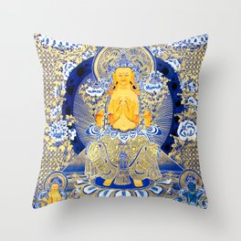 Tibetan Buddhist Future Buddha Maitreya Throw Pillow