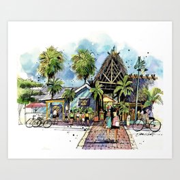 Ocean Boulevard, Siesta Key Art Print