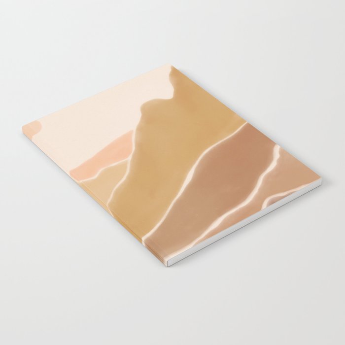Earthy Yellow Landscape Sunset Mountains Notebook