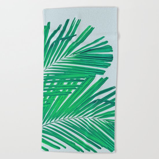 Palm leaf Beach Towel