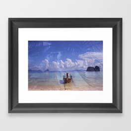 Blue Island Framed Art Print