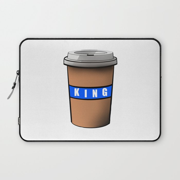 Coffee cup. KING Laptop Sleeve