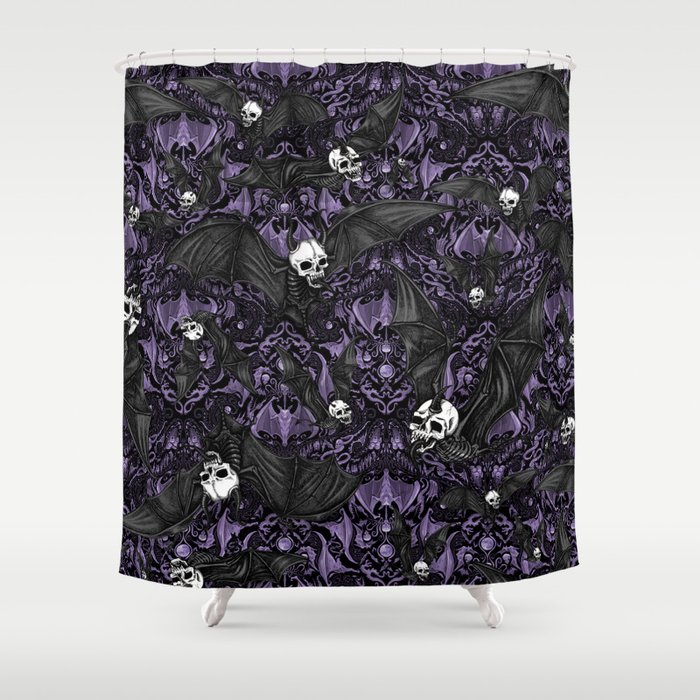 Royal purple store shower curtain