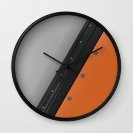 Colored plate with rivets Wall Clock