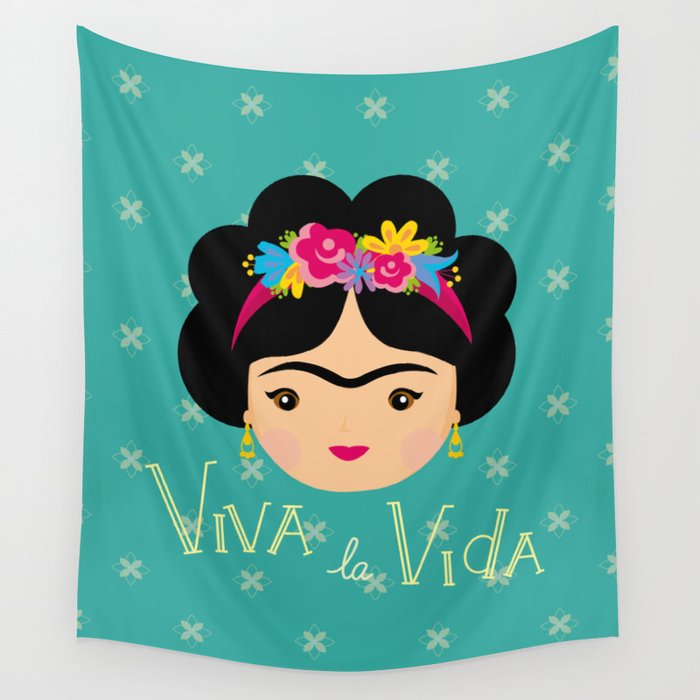 Frida Kahlo Viva la Vida Wall Tapestry