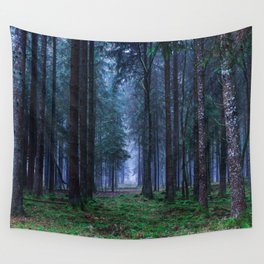Green Magic Forest - Landscape Nature Photography Wall Tapestry