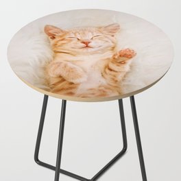 Brown cat Side Table