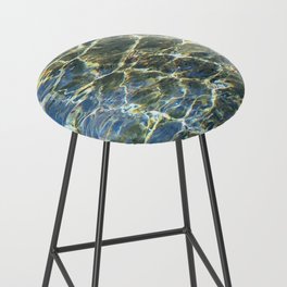 Shimmering Summer Ocean Water Ripples  Bar Stool