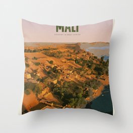 Visit Mali Throw Pillow