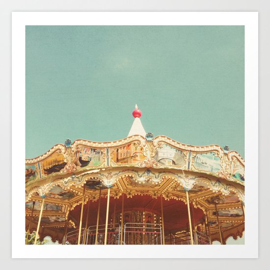 Carousel Lights Art Print