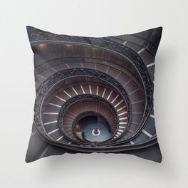 Vatican Double Helix Staircase Throw Pillow