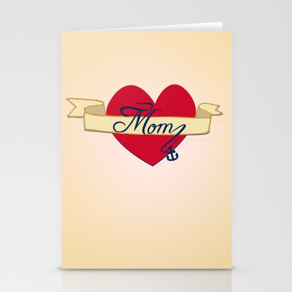 Mom- A love that lasts forever Stationery Cards