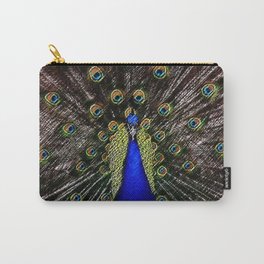 Jeweled Peacock Portrait Painting by Jeanpaul Ferro Carry-All Pouch | Jeweled, Beauty, Bird, Peacocks, Curated, Birdportrait, Feathers, Nature, Bejeweled, Fowl 