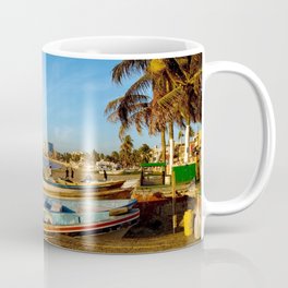 Mazatlan Beach & Boats Coffee Mug