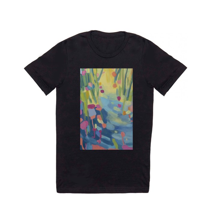 Colorful Abstract Landscape, Wading  T Shirt