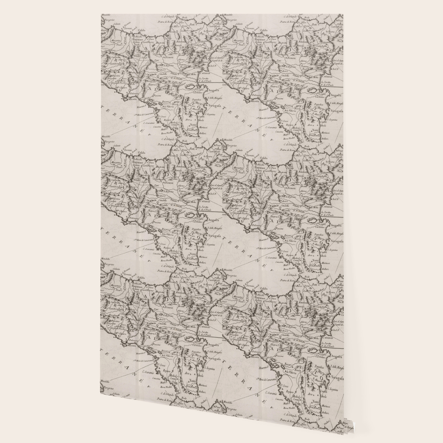 Vintage Map Of Sicily Italy 1764 Wallpaper