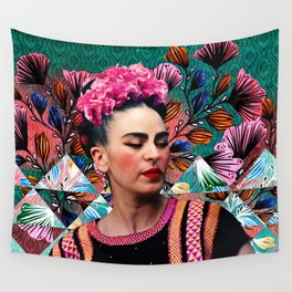 Flowery Frida Wall Tapestry