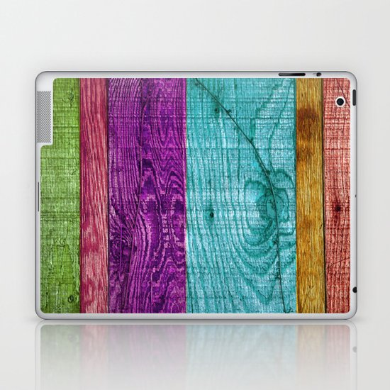 Colorful Wood Laptop & iPad Skin