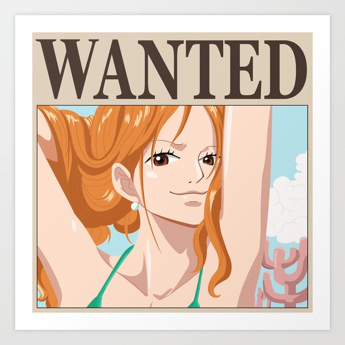 One Piece - Nami Original Digital Art Photographic Print for Sale