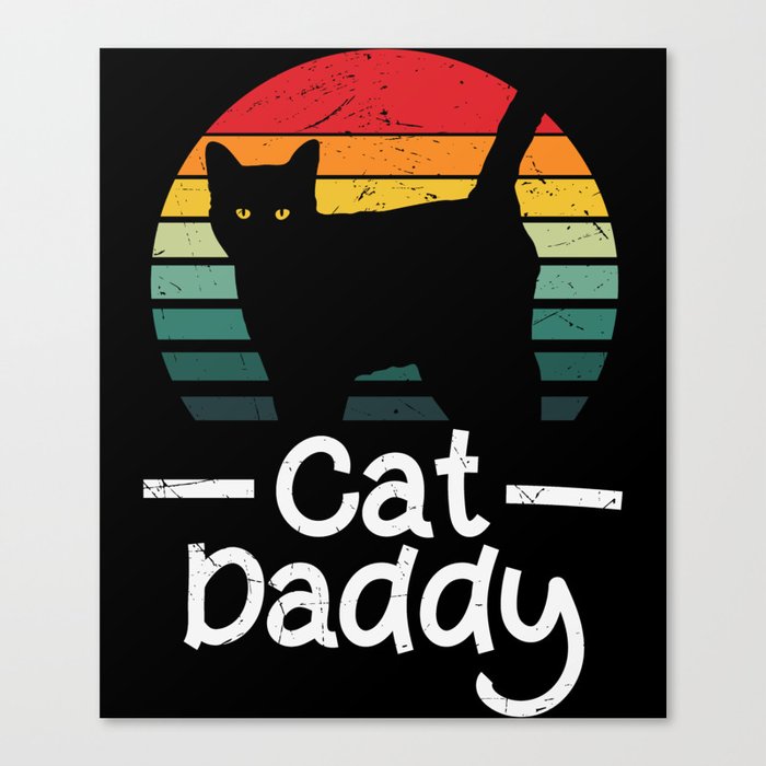 Cat Daddy Vintage Canvas Print