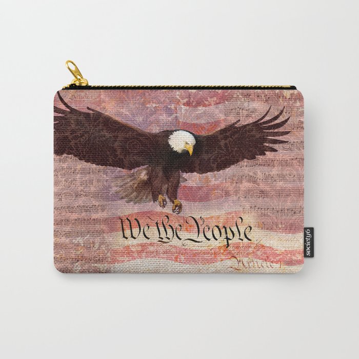 Patriotic Eagle We The People Carry-All Pouch