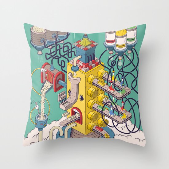 Rasti / Industria Argentina Throw Pillow