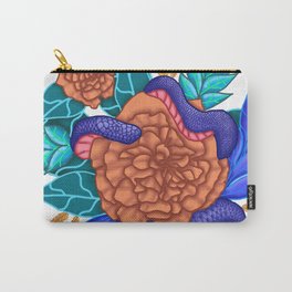 snake by flowers Carry-All Pouch | Nature, Plantart, Vibora, Painting, Animalart, Vvitch, Plants, Snake, Natural, Colors 