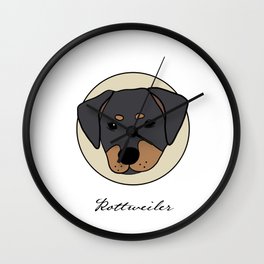 I love Rottweilers Wall Clock