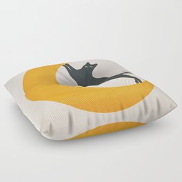 Moon and Cat Floor Pillow
