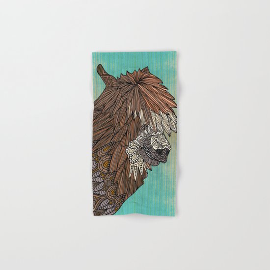 Ornate Llama Hand & Bath Towel