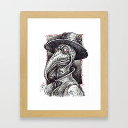 Plague Doctor Framed Art Print