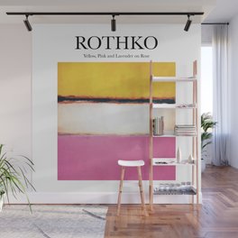 Rothko - Yellow, Pink and Lavender on Rose Wall Mural