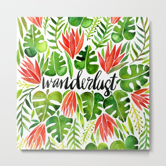 Tropical Wanderlust – Watermelon Palette Metal Print