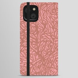 Summer Earth Color Saffron - Abstract Botanical Nature Nude Tan Beige Peach Pink iPhone Wallet Case